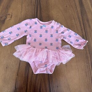 Mothercare Pink Bodysuit with Tulle Skirt Size 6-9M